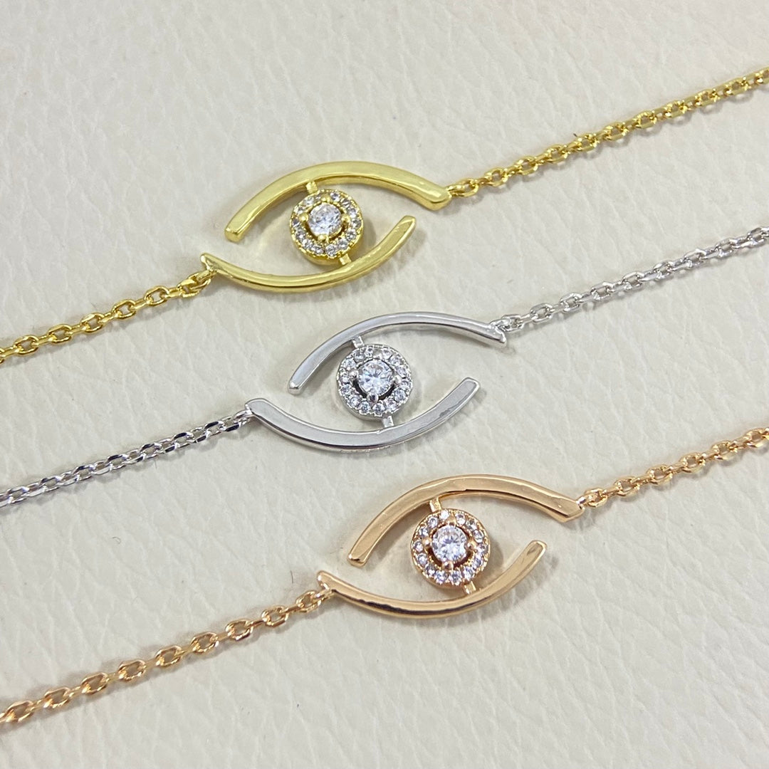 [Stars Jewelry]Lucky Eye Pave-Set Diamond Bracelet