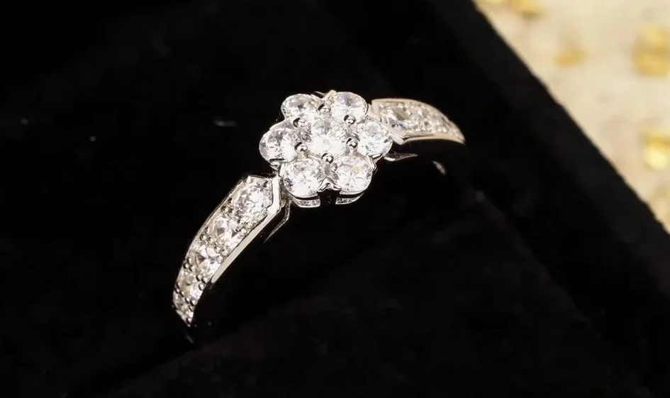 [Stars Jewelry]Fleurette Diamond Cluster Ring