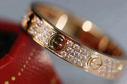 [Stars Jewelry]LOVE RING 3.6MM DIAMOND PAVED