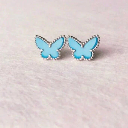 [Stars Jewelry]BUTTERFLY TURQUOISE EARRINGS SILVER
