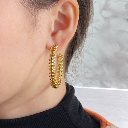 [Stars Jewelry]CLASH LARGE HOOP EARRINGS