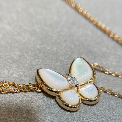 [Stars Jewelry]BUTTERFLY MOP DIAMOND NECKLACE