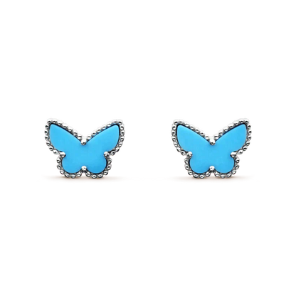 [Stars Jewelry]BUTTERFLY TURQUOISE EARRINGS SILVER