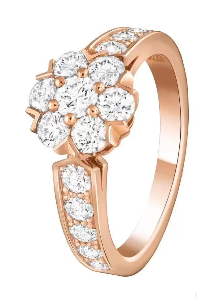 [Stars Jewelry]Fleurette Diamond Cluster Ring