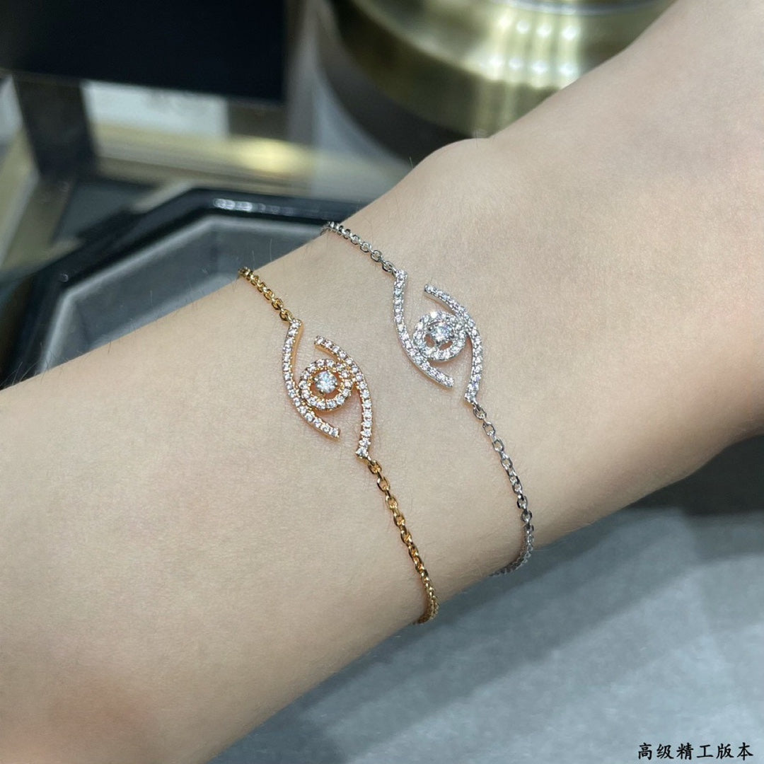 [Stars Jewelry]Lucky Eye Pave-Set Diamond Bracelet