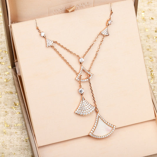 [Stars Jewelry] Divas’ Dream Multi-Fan Tassel Necklace