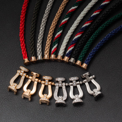 [Stars Jewelry]FORCE LARGE HORSESHOE FULL DIAMOND BRACELET ROSE GOLD