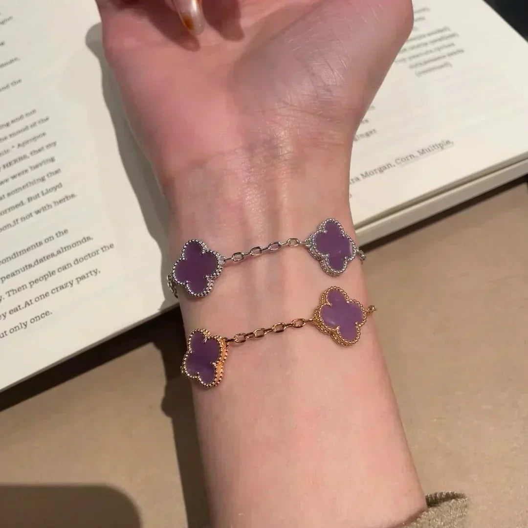 [Stars Jewelry] CLOVER 5 MOTIF VIOLET BRACELET COLLECTION