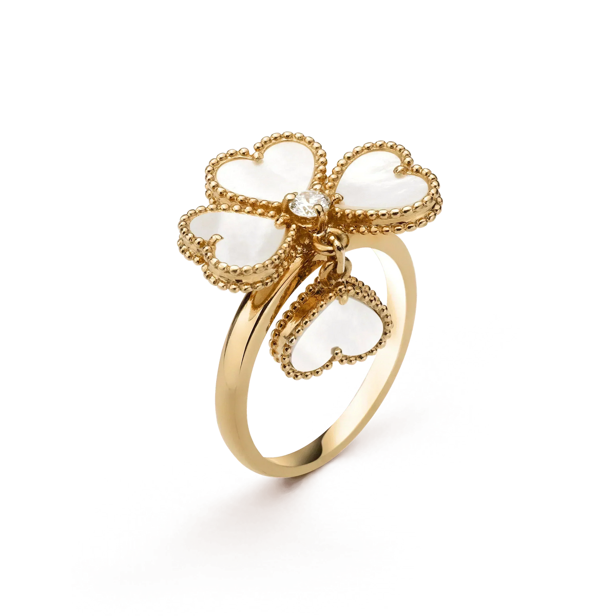 [Stars Jewelry]SWEET CLOVER WHITE MOP RING