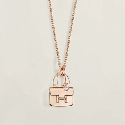 [Stars Jewelry]AMULETTE PEDANT ROSE GOLD NECKLACE