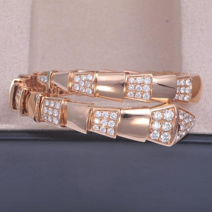 [Stars Jewelry]SERPENTI WIDE BRACELET PINK GOLD DIAMOND