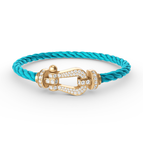 [Stars Jewelry]FORCE LARGE HORSESHOE FULL DIAMOND BRACELET GOLD