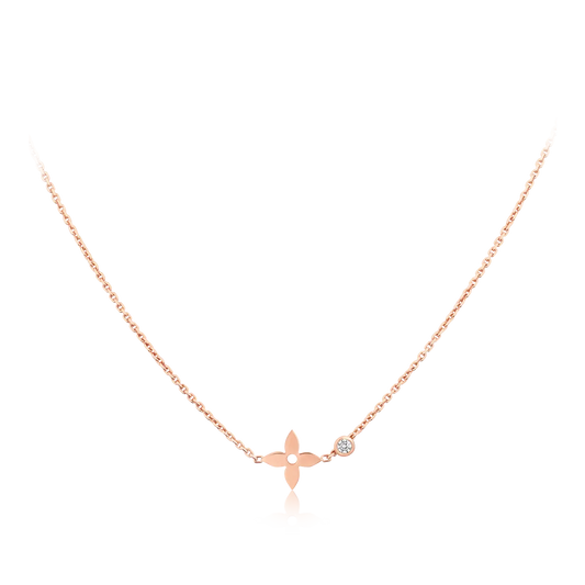 [Stars Jewelry]BLOSSOM PENDANT PINK GOLD AND DIAMOND