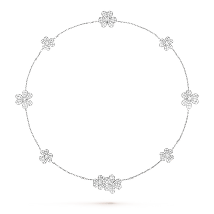 [Stars Jewelry]FRIVOLE SILVER 9 FLOWERS NECKLACE