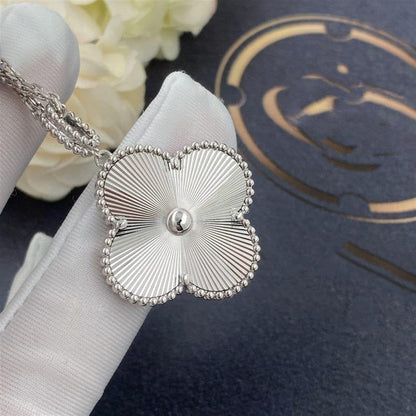 [Stars Jewelry]CLOVER 25MM SILVER BIG CLOVER NECKLACE