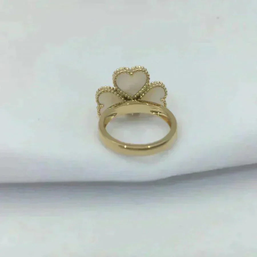 [Stars Jewelry]SWEET CLOVER WHITE MOP RING