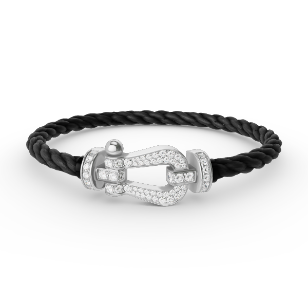 [Stars Jewelry]FORCE LARGE HORSESHOE FULL DIAMOND BRACELET SILVER